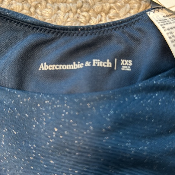 NWOT A&F Blue Shimmer Bikini Bottom - Picture 4 of 5